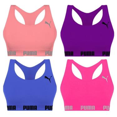 Imagem de Kit 4 Tops Puma Nadador Sem Costura Feminino