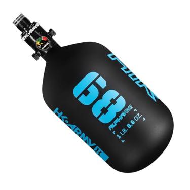 Imagem de HK Army Tanque de paintball HPA - Tanque de ar comprimido de fibra de carbono Alpha Air leve - 68ci/4500 psi Abyss