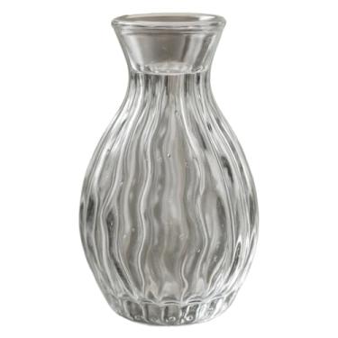 Imagem de Vaso Decorativo Pequeno de Vidro, Kit 10 Mini Vaso de Vidro Sortido Transparente Decoração Moderna Sala Flores(11cm - Sortido Dois Modelos)