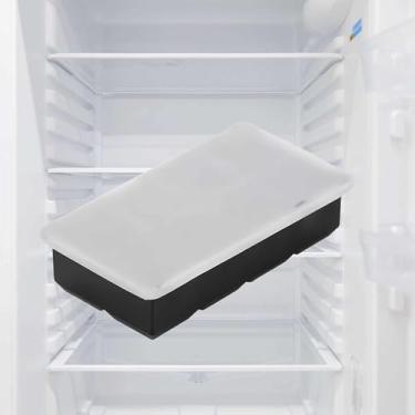 Imagem de Bandeja grande de cubos de gelo para uísque: máquina quadrada grande para coquetéis - silicone antiquado