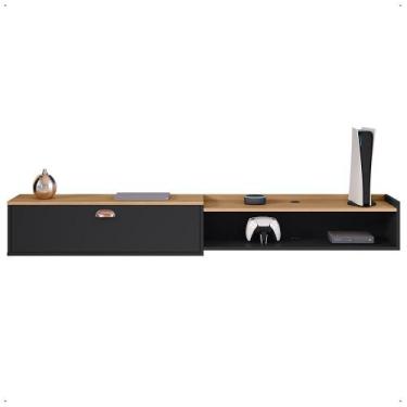 Imagem de Rack Bancada Suspensa 1.8 Estante Home Supremo King Tv 70 Pol. 1 Porta