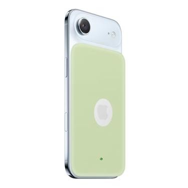 Imagem de FJIASTB Capa para bateria Apple iPhone Air MagSafe (modelo: A3466), capa protetora de silicone macio para crianças, à prova de choque (verde claro)