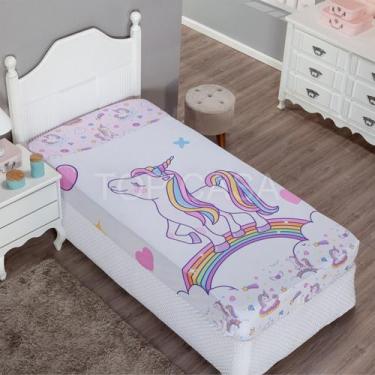 Imagem de Lençol Solteiro Estampado Infantil Avulso com Elástico em toda a volta