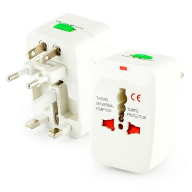 Imagem de Adaptador Universal de Tomadas 150 Países | Compatível com Viagens Internacionais | Design Compacto, Proteção contra Sobrecarga e Conectividade Global para Aparelhos Elétricos
