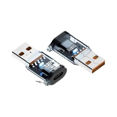 Imagem de Adaptador OTG USB Tipo C Para USB a 120W, Conector De Carregamento Ráp