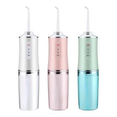 Imagem de Irrigador Oral Elétrico Portátil 220ML - Limpeza Profunda de Dentes e Gengivas com 3 Modos e 4 Bicos | Ideal para Próteses e Implantes | Jato d’Água Supersônico Sem Fio