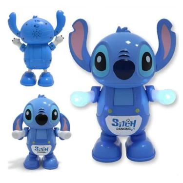 Imagem de Brinquedo Robo Dançante Musical Com Som E Luz Stitch E Angel - IMPORTS