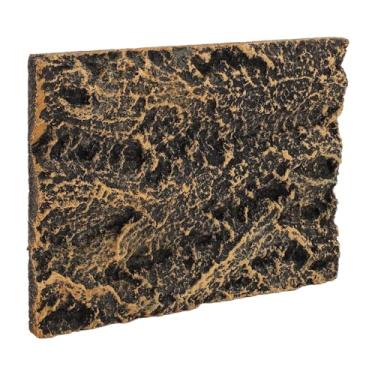 Imagem de aqxreight Rock Terrarium Background Stone Design PU Decoração de Répteis para Aprimoramento (17,5 * 13cm)