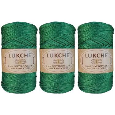 Imagem de Cordão de macramê de poliéster 2 mm x 125 jardas, corda de macramê premium 100% polipropileno, fio colorido, bolsa de macramê de crochê para cabides de parede, bolsas, placas inferiores, tapetes