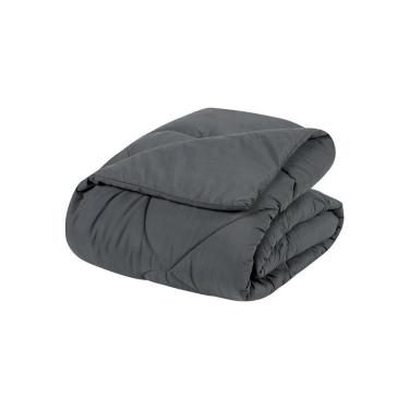 Imagem de Edredom 1 Peça Solteiro Percal 200 Fios Unique 100% Poliéster - Grafite