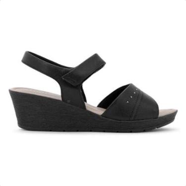 Imagem de Sandália Usaflex Salto Plataforma Laser Feminina-Feminino