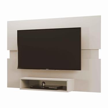 Imagem de Painél Suspenso Eccos para TV 50 Polegadas com Nicho e Regua central Vesátil. (OffWhite)