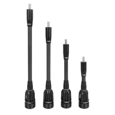Imagem de HNZMDY Estabilizador de arco de arco para arco composto, barra Blance de fibra de carbono de 15,2 cm, 20,3 cm, 25,4 cm, 30,5 cm, sistema de amortecimento e kit de pesos de absorção de choque para caça