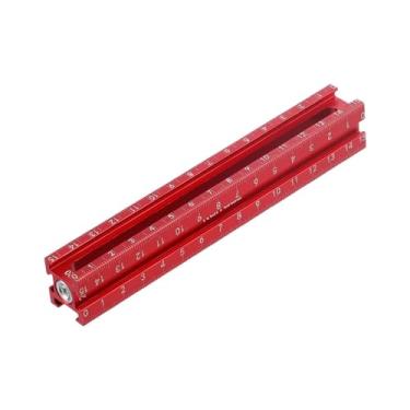 Imagem de MFMEXUL Ferramenta de Marcação, Régua de Marcação, Marcador de Borda, Medidor, Ferramenta de Marcação Multifuncional, Ferramenta de Marcação para Marcenaria, Tipo a