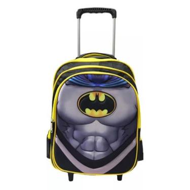 Imagem de Mochila Carrinho Rodinha Batman Alça Alto Relevo 3d -pietrix