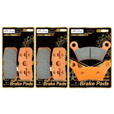 Imagem de Pastilhas de freio dianteiras traseiras de fibra de carbono compatíveis com/para Can Am Spyder RS SE5/SM5/Phantom Black 08-09 FA474F FA473R