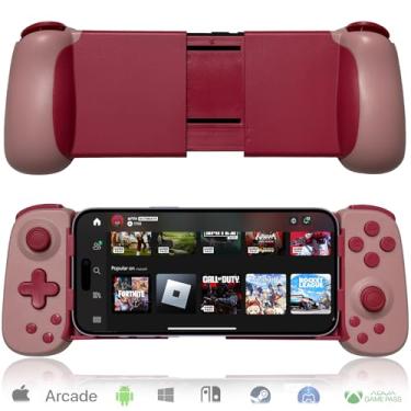 Imagem de arVin Wireless Gaming Controller for iPhone, iPad, Android, Samsung Galaxy, Tablet, Switch, PS4, PC Gamepad with Hall Effect Joystick/Turbo/6-Axis Gyro/Vibration, Direct Play for Call of Duty, Genshin
