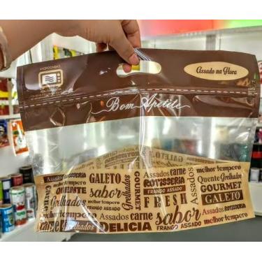 Imagem de Embalagem Térmica Frango Assado E Grelhado/100 Un/Ziper/Alça - Zipemba