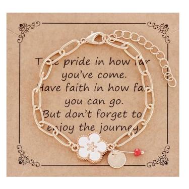 Imagem de HUTIMY Pulseira de margarida, presente para mulheres, adultos, amantes de flores, joias, margaridas, pulseiras de amizade