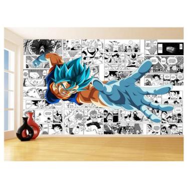 Imagem de Papel De Parede Dragon Ball Goku Vegetto Anime 3,5M Dbz730 - Você Deco