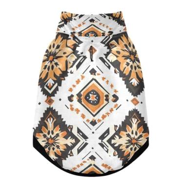 Imagem de SEHANY Casaco vintage Bohemia para cães pequenos, superquente à prova de vento, jaqueta de inverno macia e aconchegante para clima de neve fria com coleira para animais de estimação, PPP