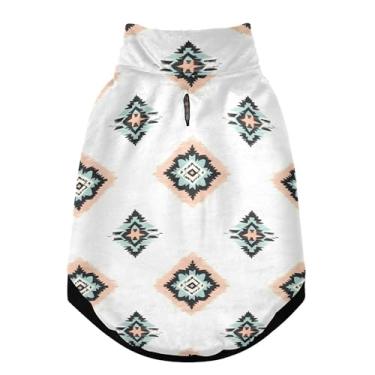 Imagem de SEHANY Casaco vintage Bohemia para cães pequenos, super quente, à prova de vento, jaqueta de inverno macia e aconchegante para animais de estimação para clima frio na neve com coleira para animais de