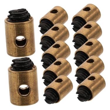 Imagem de OUNONA 20 peças de bicos de cabo de grampo de barril de metal resistente para modificação da linha de embreagem da motocicleta peças ocas para melhor desempenho do motor compatibilidade com bicicletas