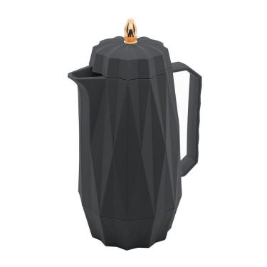 Imagem de Garrafa Térmica de Plástico para Café/Chá Diamond Cinza 1 Litro Lyor