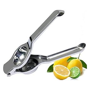 Imagem de Espremedor de Limão Manual de Aço Inoxidável, 21cm, Prensa de Cítricos, Extrator de Suco