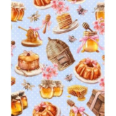 Imagem de Tecido tricoline digital bolos e mel 0,60x1,50