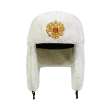 Imagem de Chapéu Bomber Unissex para Inverno - Com Aba, Orelhas e Design de Águi