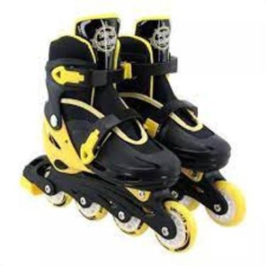 Imagem de Patins Infantil Com Kit De Proteção - Preta - Unitoys