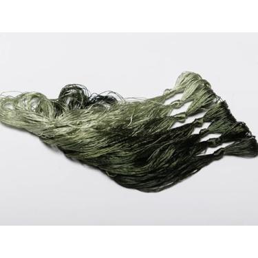 Imagem de RUSHIGUAN 100% pura natureza amoreira fio de seda acessório de joias flores artificiais ponto cruz bordado fio diy kits de costura 7 cores gradientes 22 m cada (15)