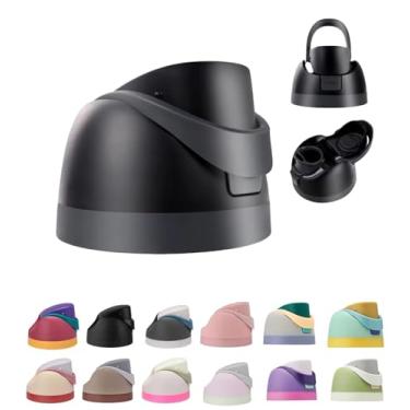 Imagem de Tampa de substituição para garrafa de água Owala FreeSip, peças de reposição compatíveis com Owala Freesip 473 ml, 680 g, 946 ml, 1,134 g, tampa de canudo à prova de vazamento com alça de transporte