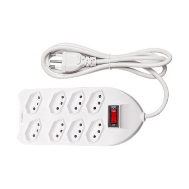 Imagem de Protetor Eletronico C- 8 Tomadas Branco Epe 1008+ 3metros 4824003