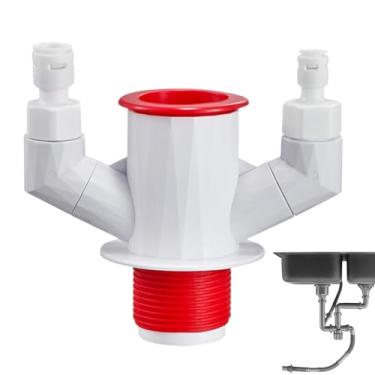 Imagem de Conector De Tubo De | Conector Vedador Acessórios Multiúso | Junção Em T Para Cozinha,Para Família, Amigos, Casa, Interior, Lavabo, Casa De Banho, Máquina De Lavar Louça,