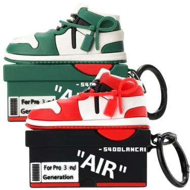 Imagem de [2Pac] Capa compatível com Airpods Pro 3 (2025), capa protetora de silicone macio com desenho animado 3D para Apple AirPods Pro 3ª geração, capa para Airpod Pro 3 com chaveiro para mulheres e homens