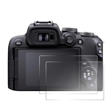 Imagem de pssped 2 peças protetoras de tela compatíveis com câmera Canon EOS R10 R100 EOS R50 V, película de vidro temperado transparente de 0,26 mm, ideal para fotografia de viagens, uso diário, anti-arranhões