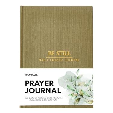 Imagem de Be Still Diário de Oração Guiado Diário para Homens e Mulheres, 21,6 cm x 14 cm Diário de Oração Feminino, Diários Bíblicos Divinos para Diário da Bíblia Escriba, Materiais para Diário de Estudo da