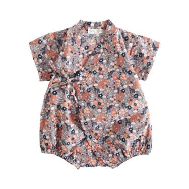 Imagem de Sanlutoz-Body estampado floral do bebê, Onesies verão, notadamente, do