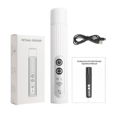Imagem de elétrica para unhas de cachorro | Moedor de unhas de LED portátil recarregável de 3 modos - Ferramenta de de aparador de patas de cachorro, para amantes de animais, adultos, família, amigos