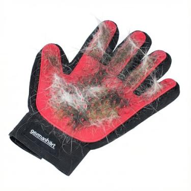 Imagem de Luva Tira Pelos para Cães e Gatos, Canhota, Vermelho, 17x22 cm