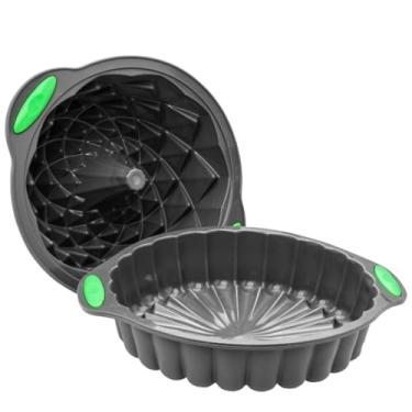 Imagem de Forma Silicone Air Fryer，Conjunto de Dois，Silicone Antiaderente，FáCil de Limpar，Adequado para Uso em Fornos e Fritadeiras de Ar Quente(KIT 1)