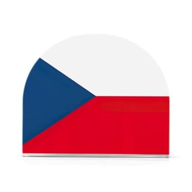 Imagem de Porta-guardanapos de almoço acrílico com bandeira da República Tcheca, suporte de guardanapo para mesa, porta-guardanapos de bar para guardanapos de coquetel de papel de jantar