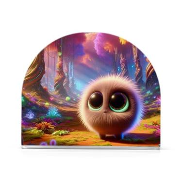 Imagem de Porta-guardanapos coloridos da floresta, porta-guardanapos acrílico para mesas, suporte de guardanapo de pé para jantar cozinha restaurante decoração de casa acessórios de bar