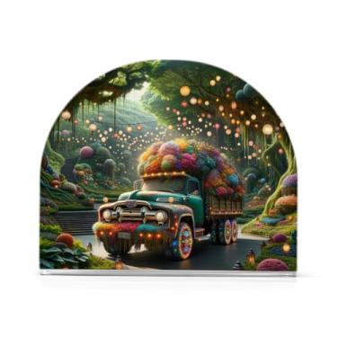 Imagem de Suporte de guardanapo de almoço de acrílico para jardim de caminhão de fantasia, suporte de guardanapo de convidado para banheiro, dispensador de guardanapos de restaurante para guardanapos de papel