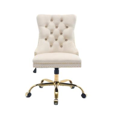 Imagem de Cadeira de escritório multifuncional ajustável com assento de rodas com suporte para encosto, cadeira ergonômica para computador, cadeira de jogos, giratória, confortável, cadeira de balanço para