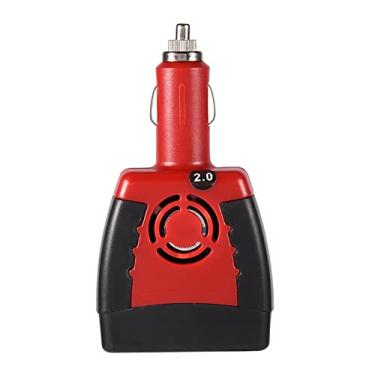 Imagem de Cryfokt Carregador Inversor de Energia para Carro, Conversor de 150 W DC 12 V para AC 220 V para Laptop Móvel, Ideal para Dispositivos Digitais