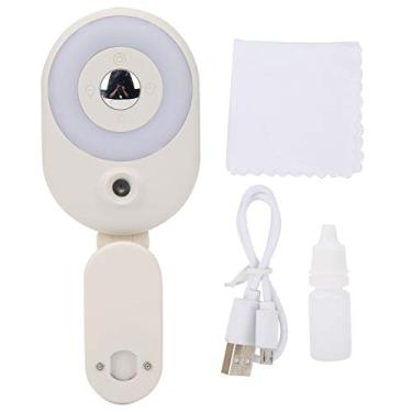 Imagem de Luz de preenchimento regulável otimizada para videoconferência e transmissão ao vivo: Luz de preenchimento LED com tecnologia de lâmpada suave para fotografia de celular. Mini umidificador incluído