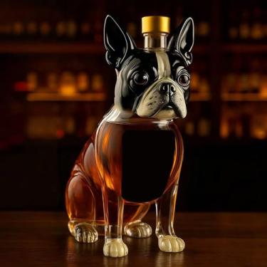 Imagem de Garrafa de uísque para cães de 290 ml, garrafa engraçada de uísque para cães, licor de vidro vazio, novidade feita à mão, garrafa de vinho para armazenamento de bebidas alcoólicas, presente para